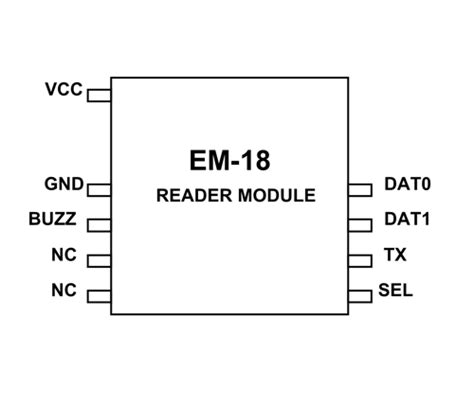 rfid reader em 18 module|em 18 reader module pinout.